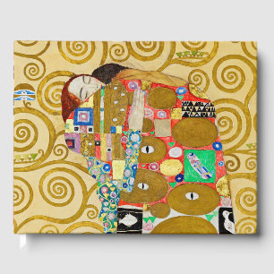 Gustav Klimt Fulfillment Nouveau Couple Gästebuch