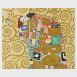 Gustav Klimt Fulfillment Nouveau Couple Geschenkpapier