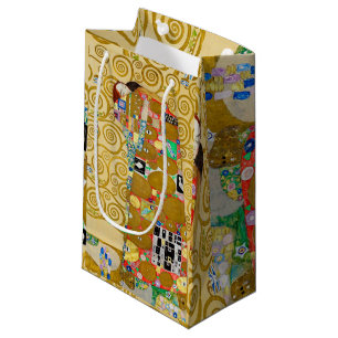 Gustav Klimt Fulfillment Nouveau Couple Kleine Geschenktüte