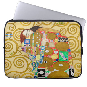 Gustav Klimt Fulfillment Nouveau Couple Laptopschutzhülle