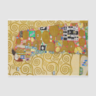 Gustav Klimt Fulfillment Nouveau Couple Seidenpapier