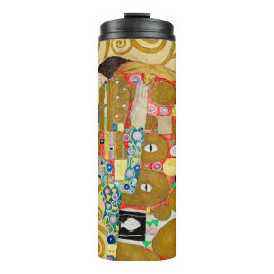 Gustav Klimt Fulfillment Nouveau Couple Thermosbecher