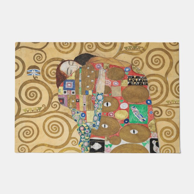 Gustav Klimt - Fulfillment, Stoclet Frieze Fußmatte (Vorderseite)