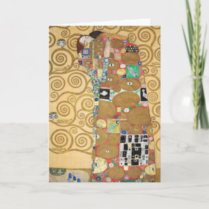 Gustav Klimt - Fulfillment, Stoclet Frieze Karte
