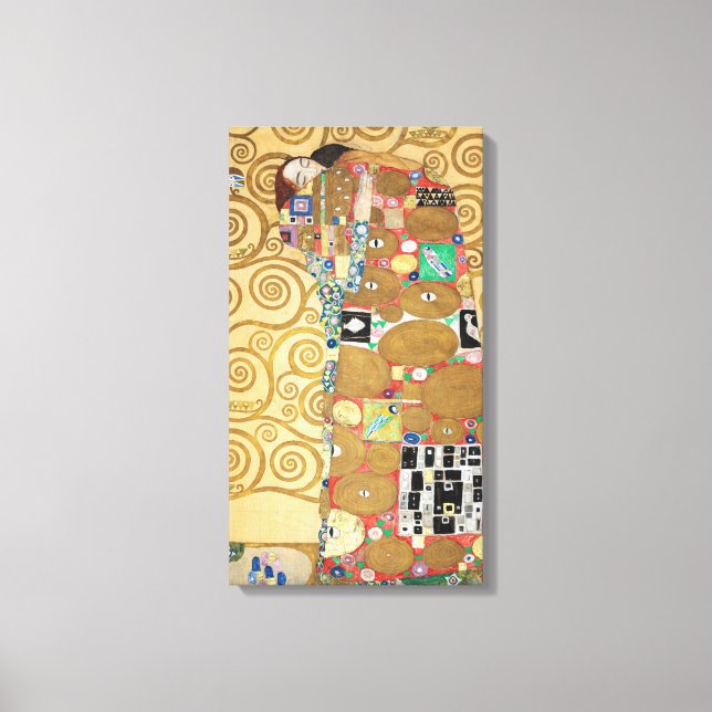 Gustav Klimt - Fulfillment, Stoclet Frieze Leinwanddruck (Vorderseite)