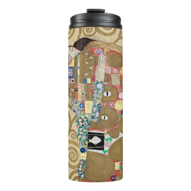 Gustav Klimt Fulfillment Thermosbecher (Vorderseite)