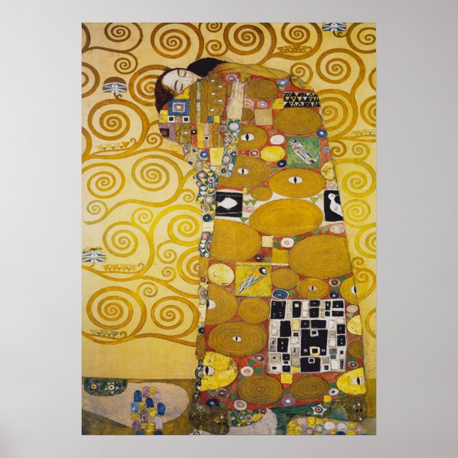 Gustav Klimt - Fulfilment Stoclet Frieze Poster (Vorne)