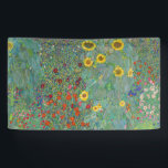 Gustav Klimt - Garten mit Sonnenblumen Banner<br><div class="desc">Garten mit Sonnenblumen / Bauerngarten mit Sonnenblumen - Gustav Klimt in 1905-1906</div>