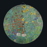 Gustav Klimt - Garten mit Sonnenblumen Dartscheibe<br><div class="desc">Garten mit Sonnenblumen / Bauerngarten mit Sonnenblumen - Gustav Klimt in 1905-1906</div>