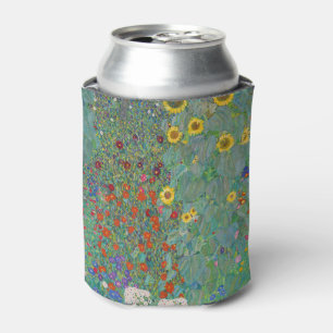 Gustav Klimt - Garten mit Sonnenblumen Dosenkühler