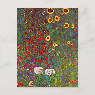 Gustav Klimt Garten mit Sonnenblumen Einladungen