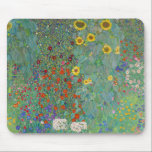 Gustav Klimt - Garten mit Sonnenblumen Mousepad<br><div class="desc">Garten mit Sonnenblumen / Bauerngarten mit Sonnenblumen - Gustav Klimt in 1905-1906</div>