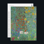 Gustav Klimt - Garten mit Sonnenblumen Postkarte<br><div class="desc">Garten mit Sonnenblumen / Bauerngarten mit Sonnenblumen - Gustav Klimt in 1905-1906</div>