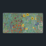 Gustav Klimt - Garten mit Sonnenblumen Schreibtischunterlage<br><div class="desc">Garten mit Sonnenblumen / Bauerngarten mit Sonnenblumen - Gustav Klimt in 1905-1906</div>