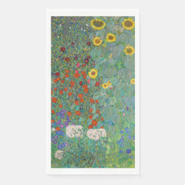 Gustav Klimt - Garten mit Sonnenblumen Serviette