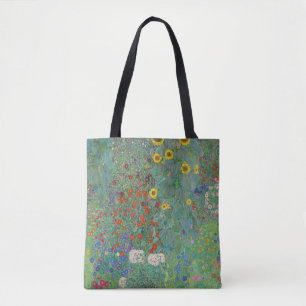 Gustav Klimt - Garten mit Sonnenblumen Tasche