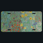Gustav Klimt - Garten mit Sonnenblumen US Nummernschild<br><div class="desc">Garten mit Sonnenblumen / Bauerngarten mit Sonnenblumen - Gustav Klimt in 1905-1906</div>