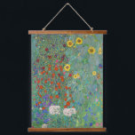 Gustav Klimt - Garten mit Sonnenblumen Wandteppich Mit Holzrahmen<br><div class="desc">Garten mit Sonnenblumen / Bauerngarten mit Sonnenblumen - Gustav Klimt in 1905-1906</div>