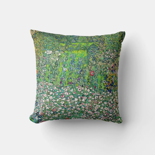 Gustav Klimt - Gartenbau und Bergbau Kissen (Vorderseite)
