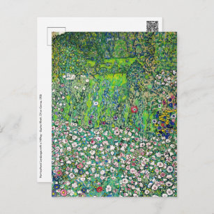 Gustav Klimt - Gartenbau und Bergbau Postkarte