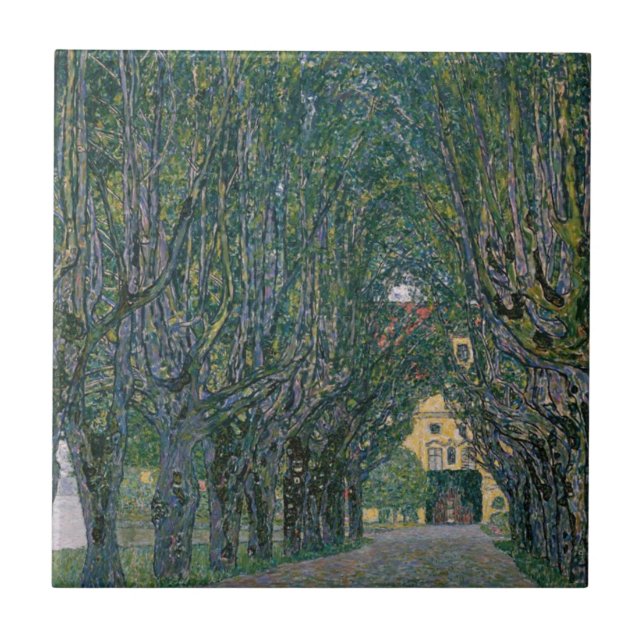 Gustav Klimt - Gartenmalerei Fliese (Vorderseite)