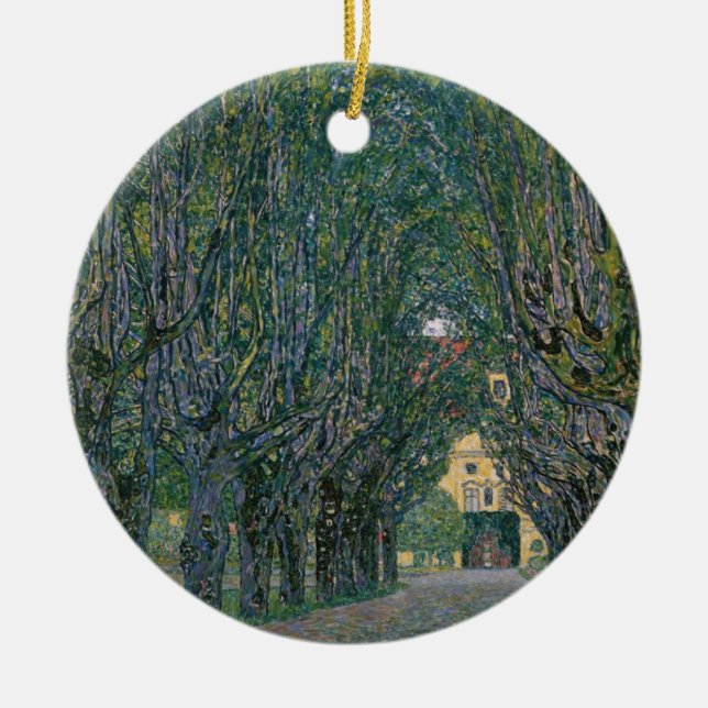 Gustav Klimt - Gartenmalerei Keramik Ornament (Vorne)