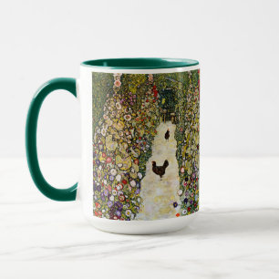 Gustav Klimt - Gartenweg mit Hühnern Tasse