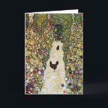 Gustav Klimt - Gartenweg über Hühner Karte<br><div class="desc">Gartenweg mit Hühnern - Gustav Klimt,  Öl auf Leinwand,  1916</div>