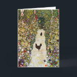 Gustav Klimt - Gartenweg über Hühner Karte<br><div class="desc">Gartenweg mit Hühnern - Gustav Klimt,  Öl auf Leinwand,  1916</div>