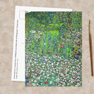 Gustav Klimt - Gärtnerische Landschaft und Bergkup Postkarte