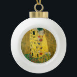 Gustav Klimt Golden Frische Pasta machen Keramik Kugel-Ornament<br><div class="desc">Gute Ferien!</div>