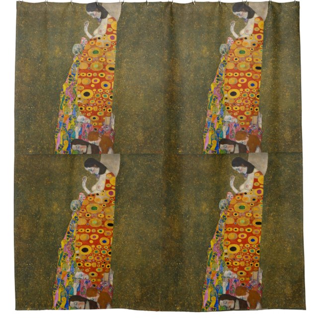Gustav Klimt - Hoffnung Duschvorhang (Vorderseite)