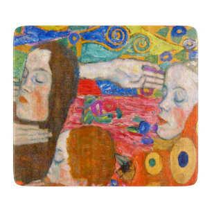 gustav klimt, hoffnung ii schneidebrett