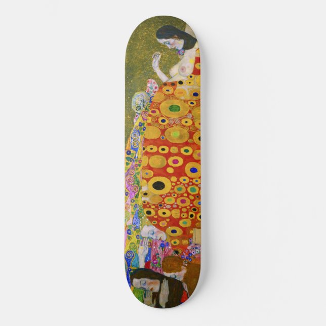 Gustav Klimt - Hoffnung II Skateboard (Vorderseite)