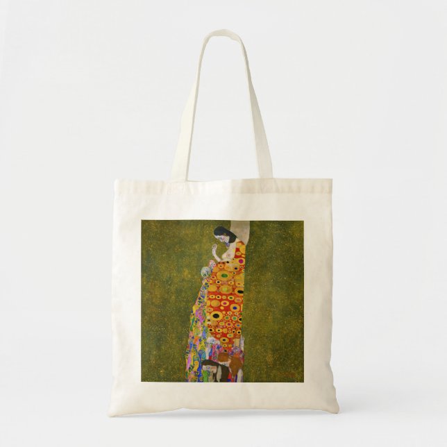 Gustav Klimt - Hoffnung II Tragetasche (Vorne)