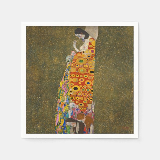 Gustav Klimt - Hoffnung Serviette (Vorderseite)