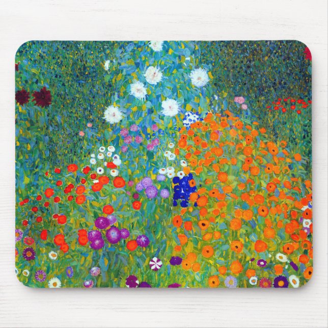 Gustav Klimt Hütte Garden Mousepad (Vorne)