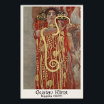 Gustav Klimt - Hygieia 1907 | Art Nouveau Poster<br><div class="desc">Hygieia (1907) des österreichischen Malers Gustav Klimt stellt die Göttin der Gesundheit dar und ist Teil seiner Beethoven-Frieze,  einem symbolischen Wandbild,  das den menschlichen Kampf und Triumph darstellt. Klimt war ein führendes Mitglied der Wiener Secession,  einer österreichischen Jugendstil-Bewegung,  die künstlerische Freiheit und modernen Stil förderte.</div>