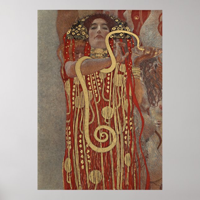 Gustav Klimt - Hygieia Poster (Vorne)