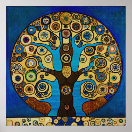 Gustav Klimt Inspirierte das "Baum-Poster" Poster