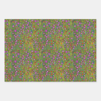 Gustav Klimt Inspirierte Muster Geschenkpapier Set