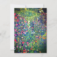 Gustav Klimt Italian Garden Card