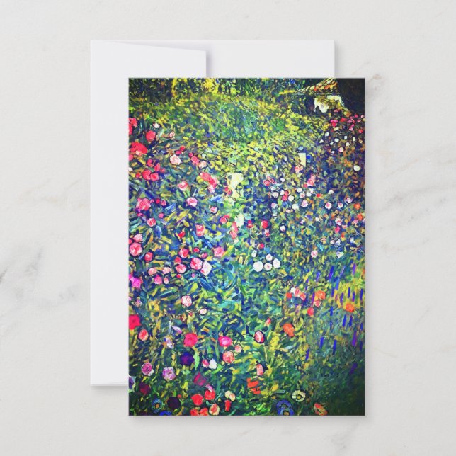 Gustav Klimt Italian Garden Card (Vorderseite)