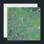 Gustav Klimt - Italienische Gartenlandschaft Dankeskarte<br><div class="desc">Italienische Gartenlandschaft / Italienische Kulturlandschaft - Gustav Klimt, Öl auf Leinwand, 1913</div>