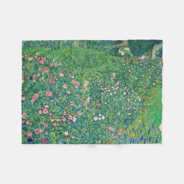 Gustav Klimt - Italienische Gartenlandschaft Fleecedecke (Vorderseite (Horizontal))