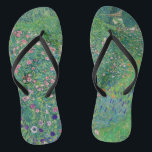 Gustav Klimt - Italienische Gartenlandschaft Flip Flops<br><div class="desc">Italienische Gartenlandschaft / Italienische Kulturlandschaft - Gustav Klimt,  Öl auf Leinwand,  1913</div>