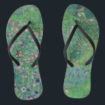 Gustav Klimt - Italienische Gartenlandschaft Flip Flops<br><div class="desc">Italienische Gartenlandschaft / Italienische Kulturlandschaft - Gustav Klimt,  Öl auf Leinwand,  1913</div>