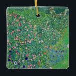 Gustav Klimt - Italienische Gartenlandschaft Keramikornament<br><div class="desc">Italienische Gartenlandschaft / Italienische Kulturlandschaft - Gustav Klimt,  Öl auf Leinwand,  1913</div>