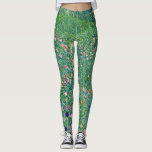 Gustav Klimt - Italienische Gartenlandschaft Leggings<br><div class="desc">Italienische Gartenlandschaft / Italienische Kulturlandschaft - Gustav Klimt,  Öl auf Leinwand,  1913</div>