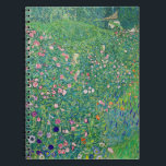 Gustav Klimt - Italienische Gartenlandschaft Notizblock<br><div class="desc">Italienische Gartenlandschaft / Italienische Kulturlandschaft - Gustav Klimt,  Öl auf Leinwand,  1913</div>